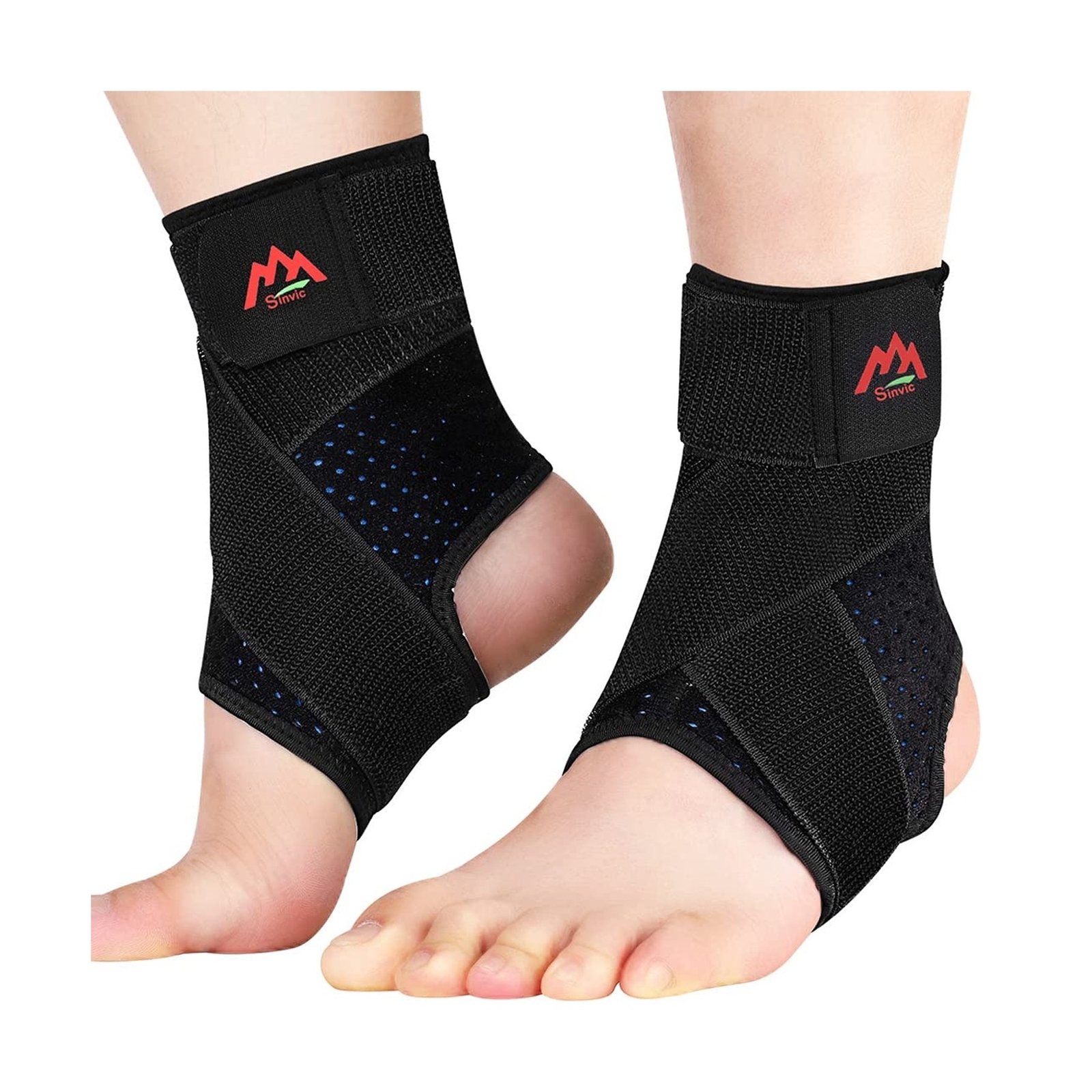Ankle Brace, 2PCS Ankle Braces for Men & Women, Adjustable Compression Ankle …