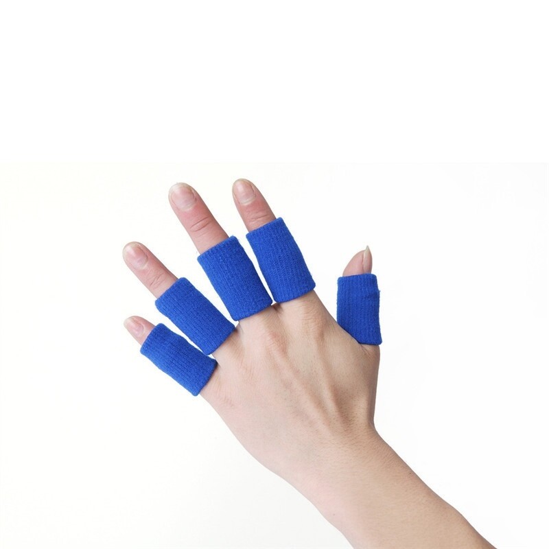 Stretchy Gym Wrap Aid 10PC Arthritis Finger Guard Protector Sports Basketball