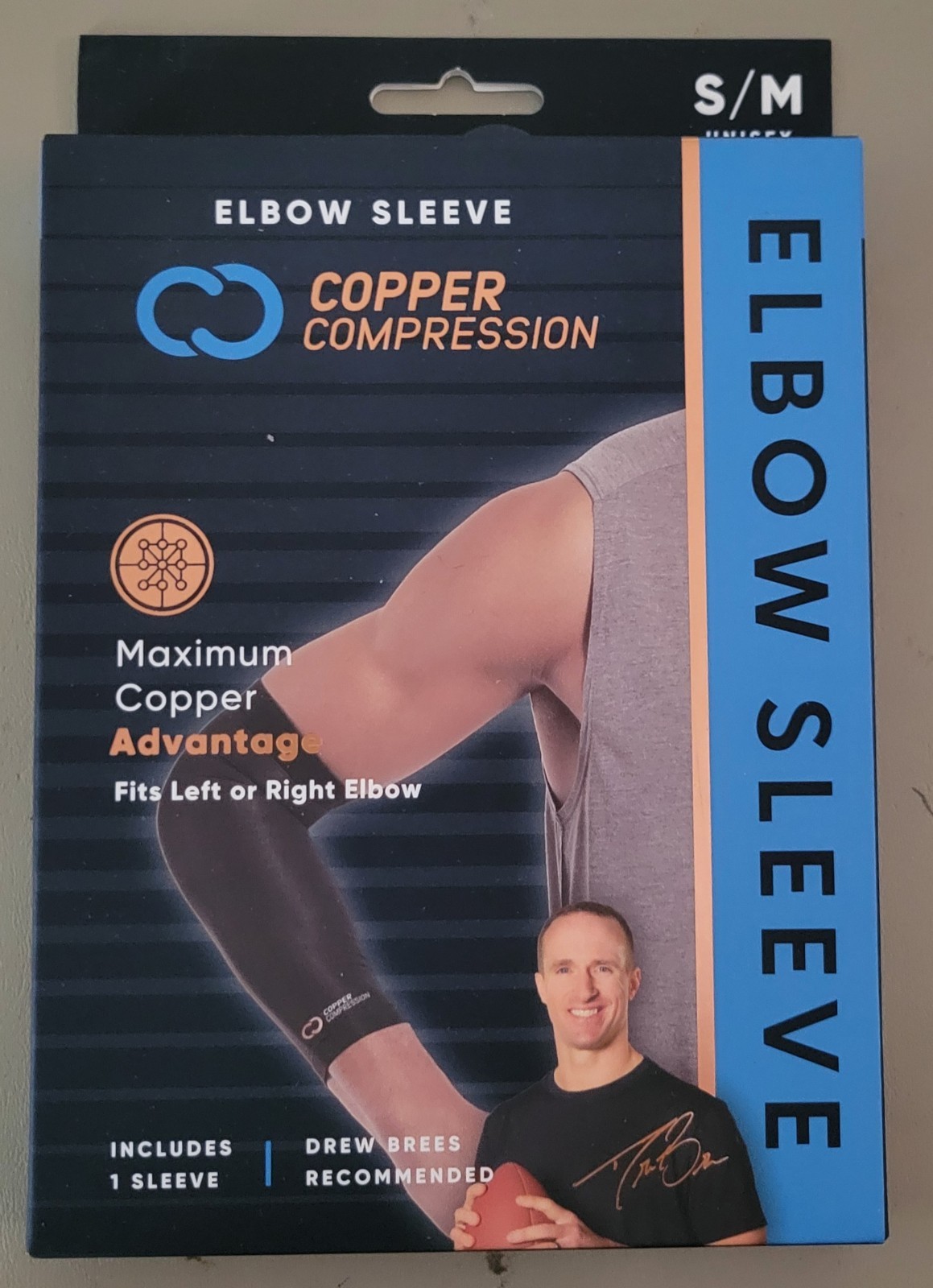 Copper Compression Elbow Sleeve Fits Left or Right Elbow – BS3 Small/Medium