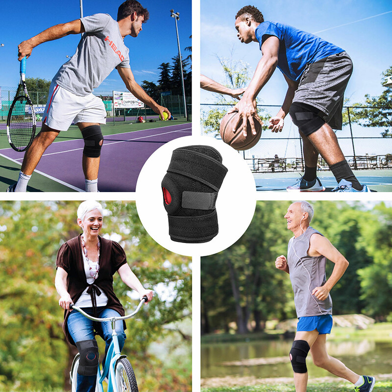 Knee Brace Support Leg Compression Sleeve Sports Patella Protector Stabilizer