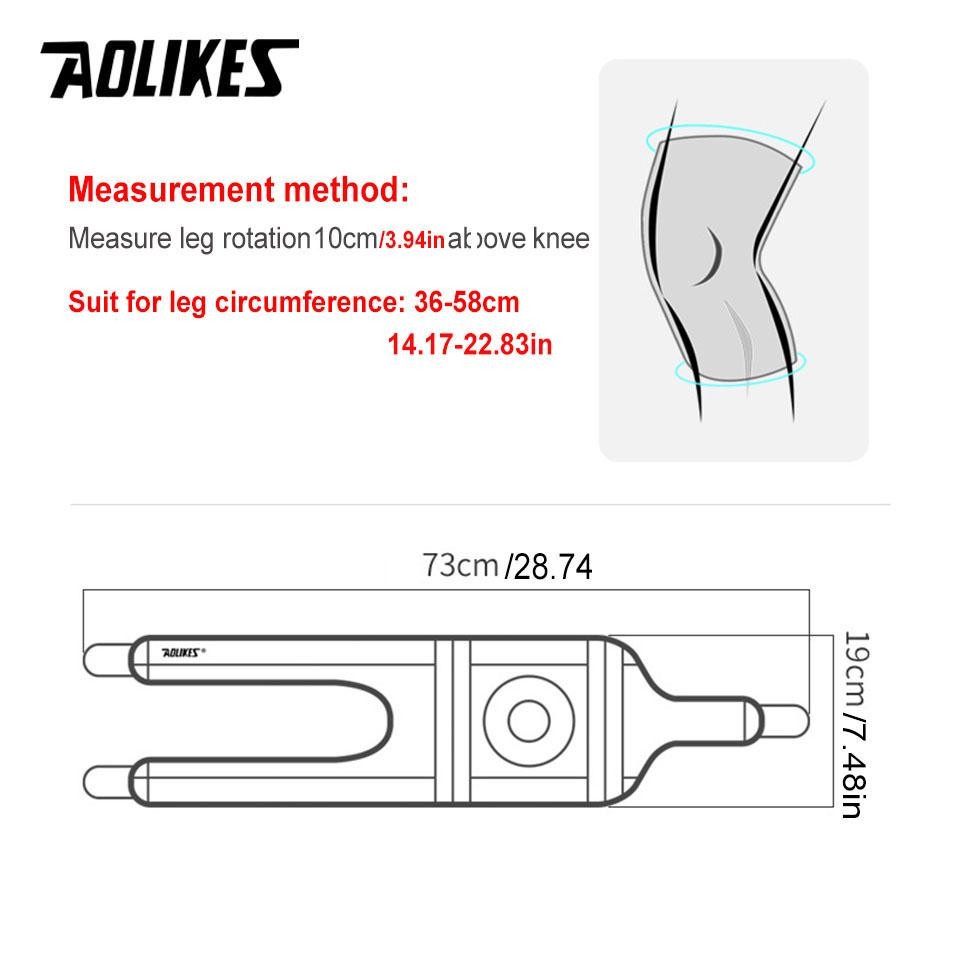 Aolikes 1pcs Breathable Four Spring Knee Support Brace Kneepad Adjustable Patell