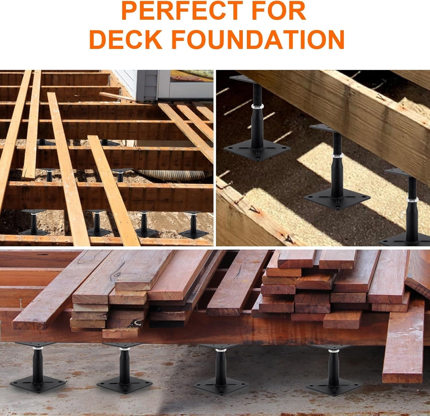 Adjustable Support Jack RV Floor Deck Foundation Stabilizer 4