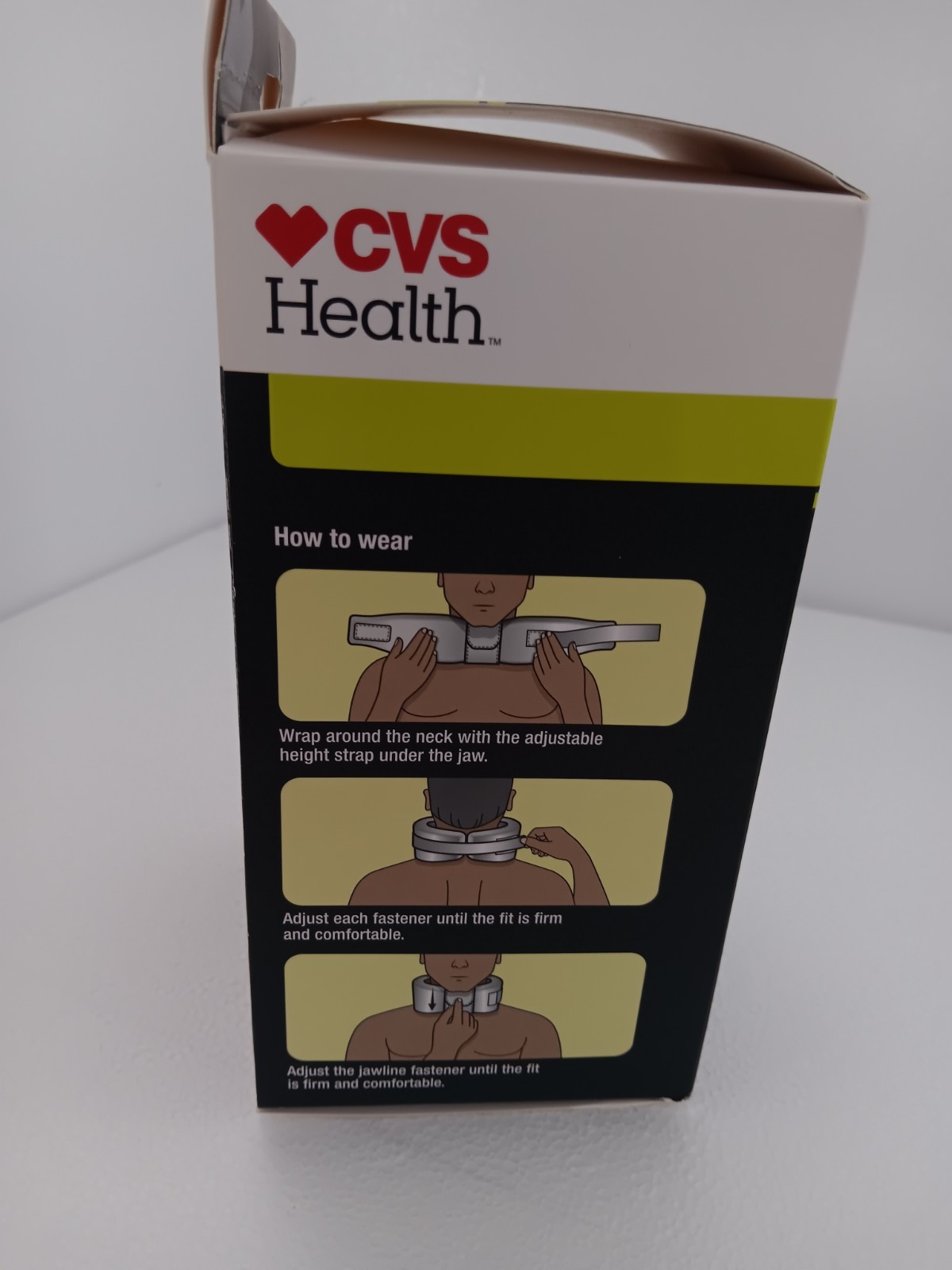 CVS Health Moderate Support Neck Cervical Collar, Neck Adjustable Strap New