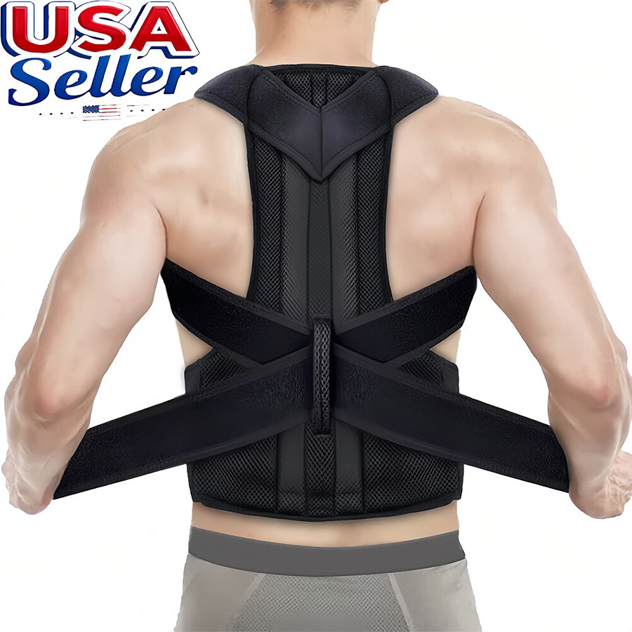 Posture Corrector for Women and Men Upgraded Full Back Brace Support Belt Small