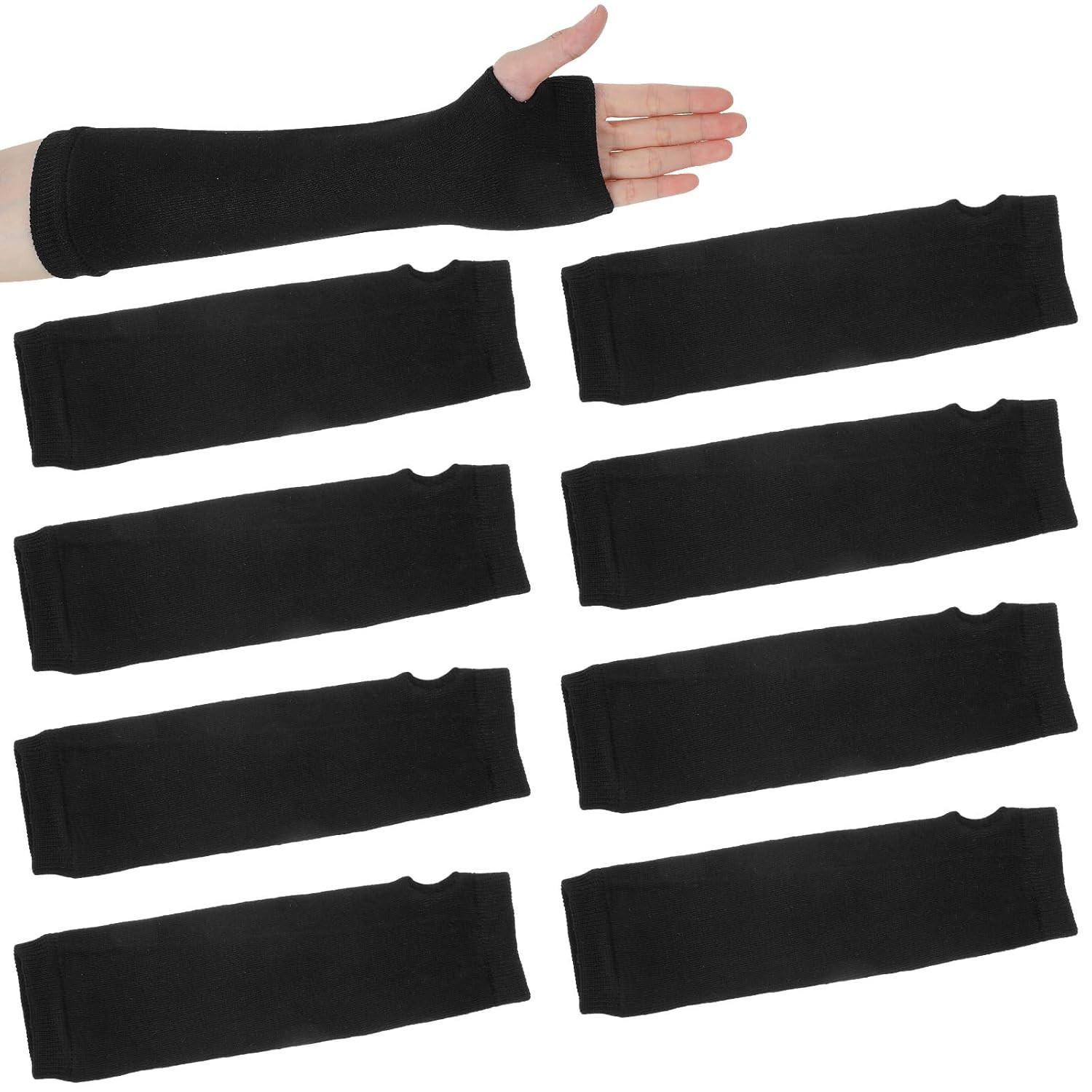 8PCS Arm Sleeve for Splint Arm Cast Cover Protector Hand Socks for Splint Black