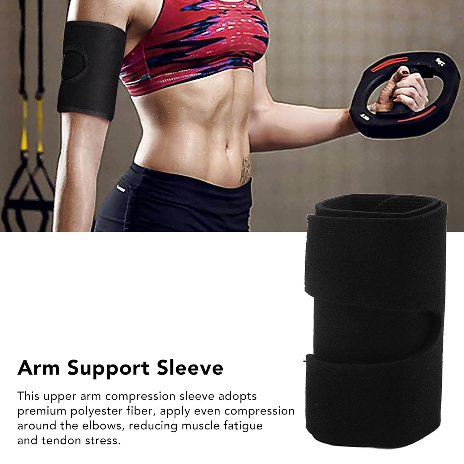 Upper Arm Compression, Biceps Triceps Tendon Brace Support, Pain Relief Adjustab