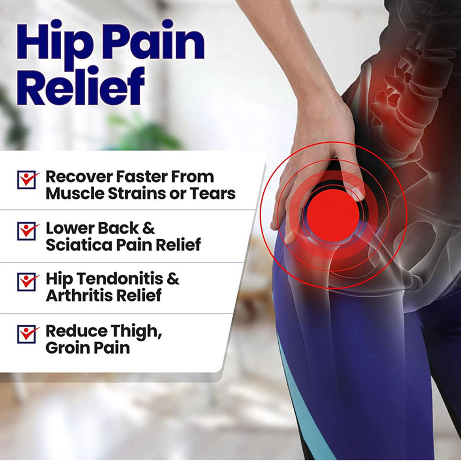 Hip Brace Compression Groin Support Wrap for Sciatica Pain Relief Thigh Recovery