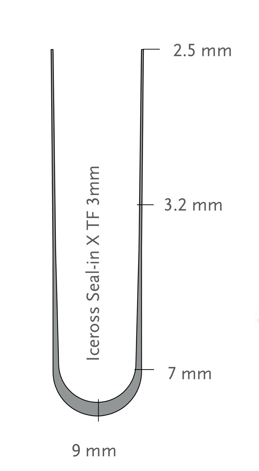 ossur X TF above knee seal in prosthetic liner. standard profile. several sizes