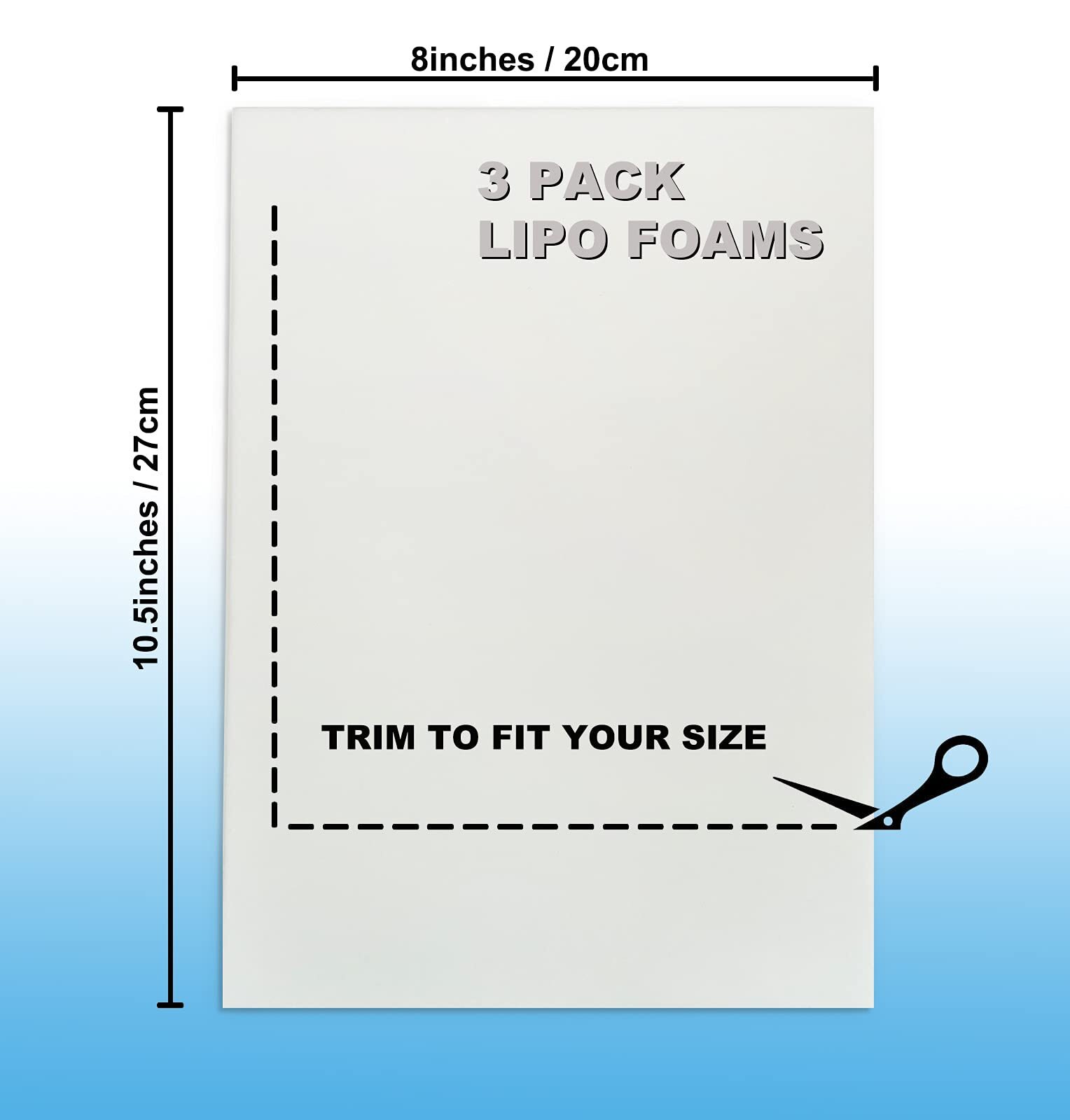 3 Pack Lipo Foam – Post Surgery Ab Board for Use with Post Liposuction Surger…