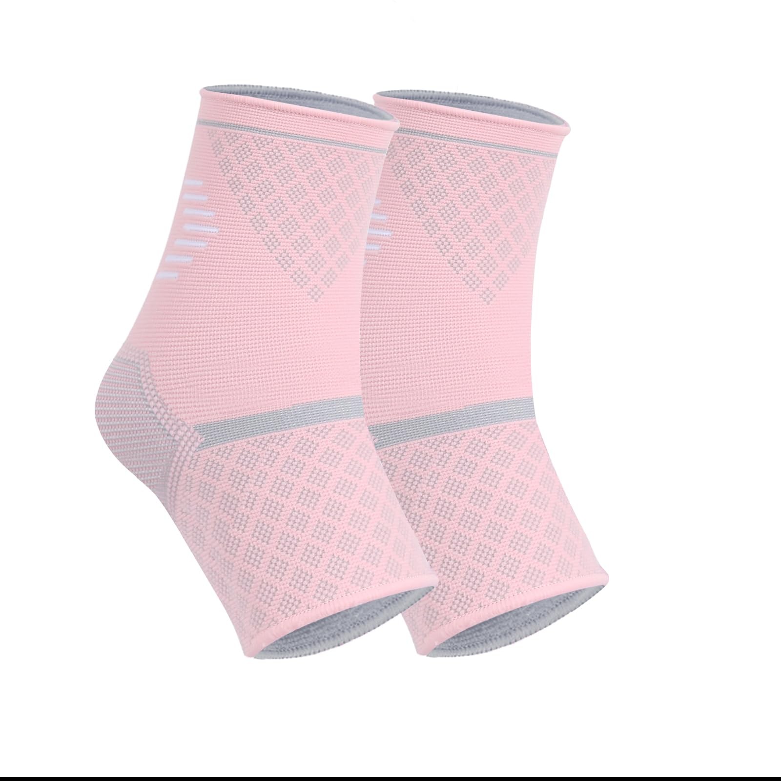 2 Pack Ankle Brace Compression Sleeve Foot Socks for Injury Recovery Joint Pain
