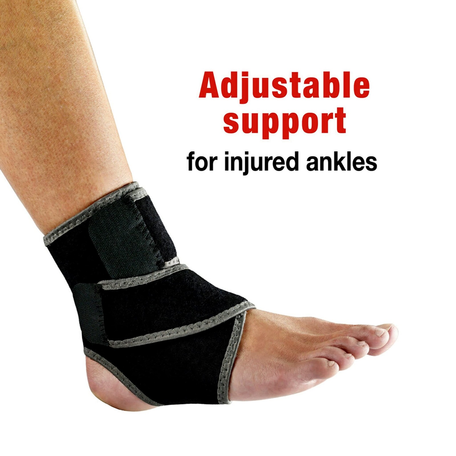 ACE Brand Adjustable Compression Ankle Support, Moderate Support for Weak, So…