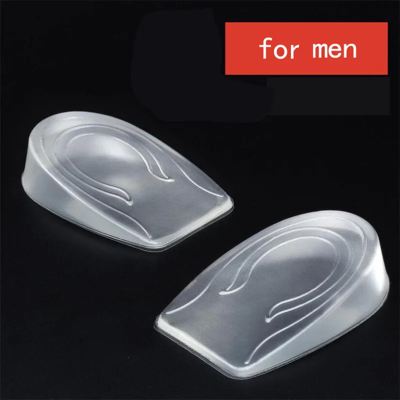 Silicone Gel Height Increase Insole Heel Lifting Inserts Shoe Foot Care Protecto