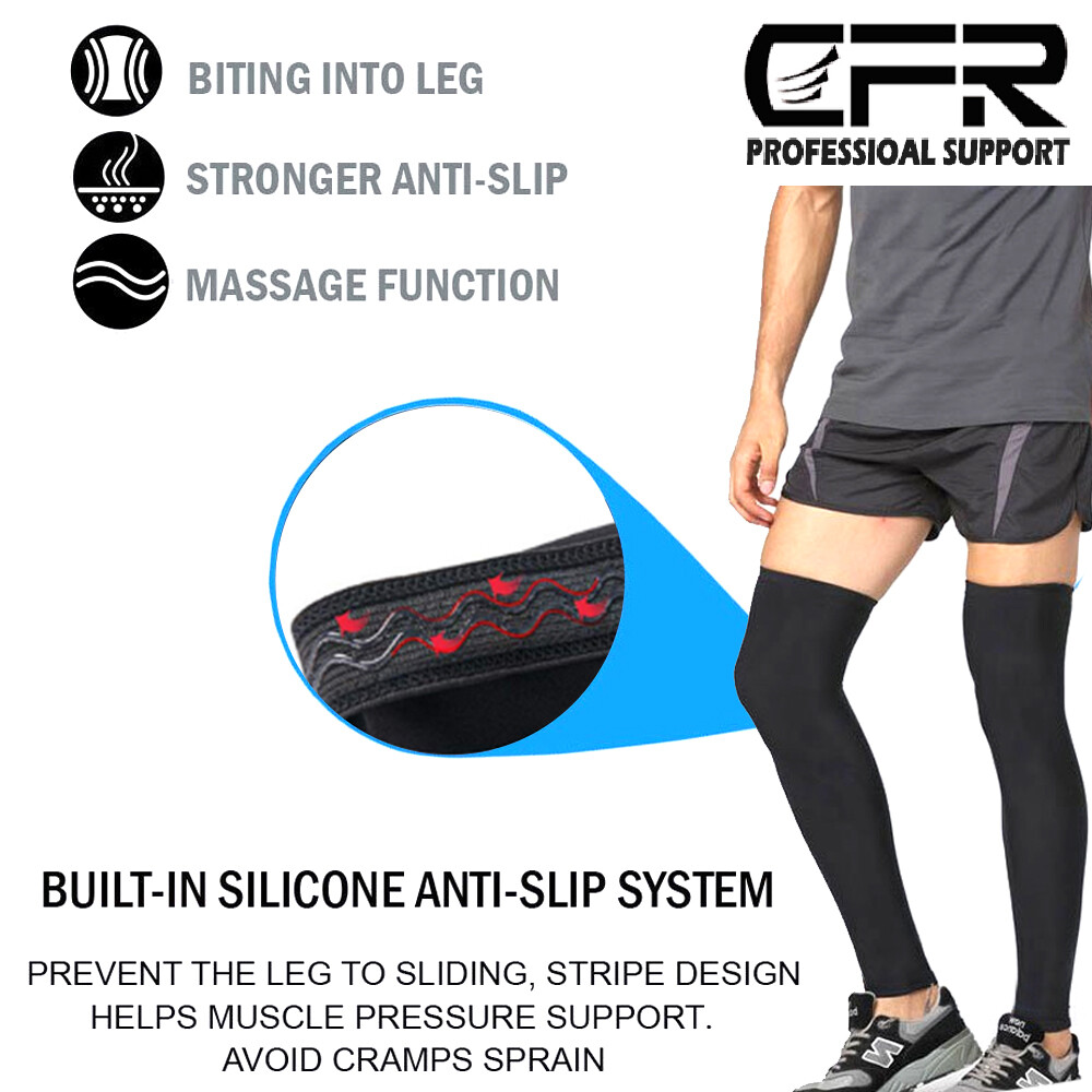 Copper Compression Socks Calf Shin Leg Protector Running Fitness Medical Sleeve
