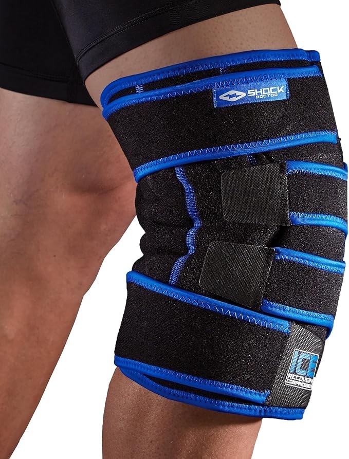 Knee Brace Ice Pack Wrap Compression Support for Pain Relief Swelling Adjustable