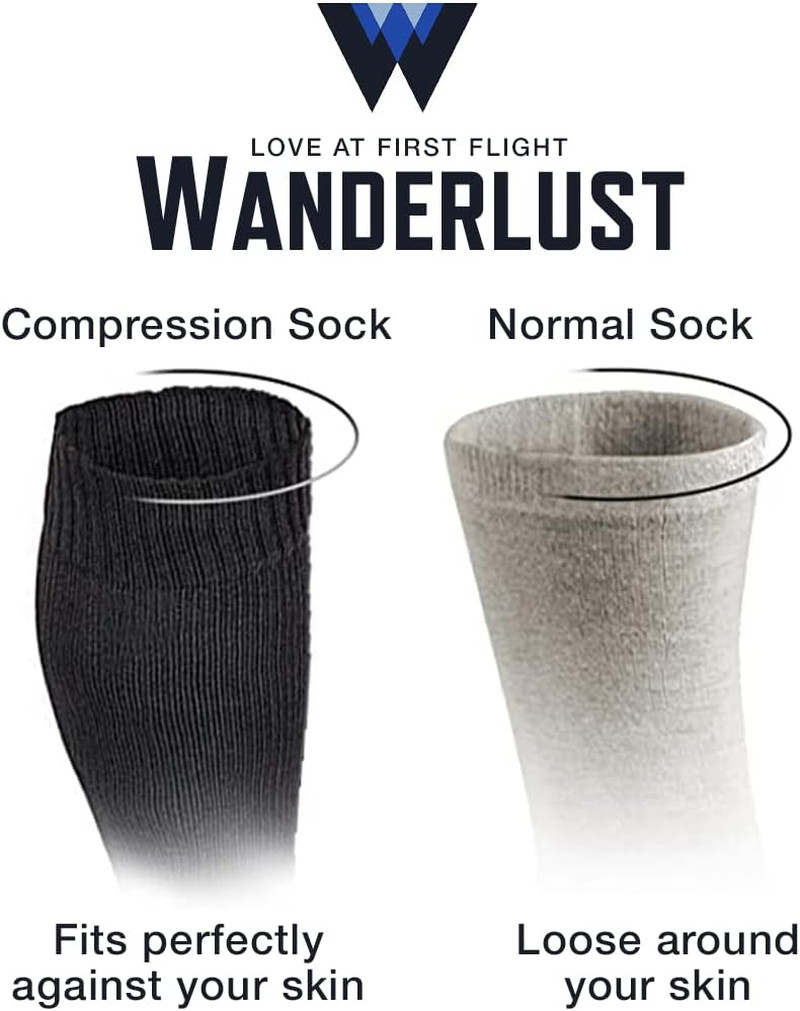 Wanderlust Travel Compression Socks – Support Stockings