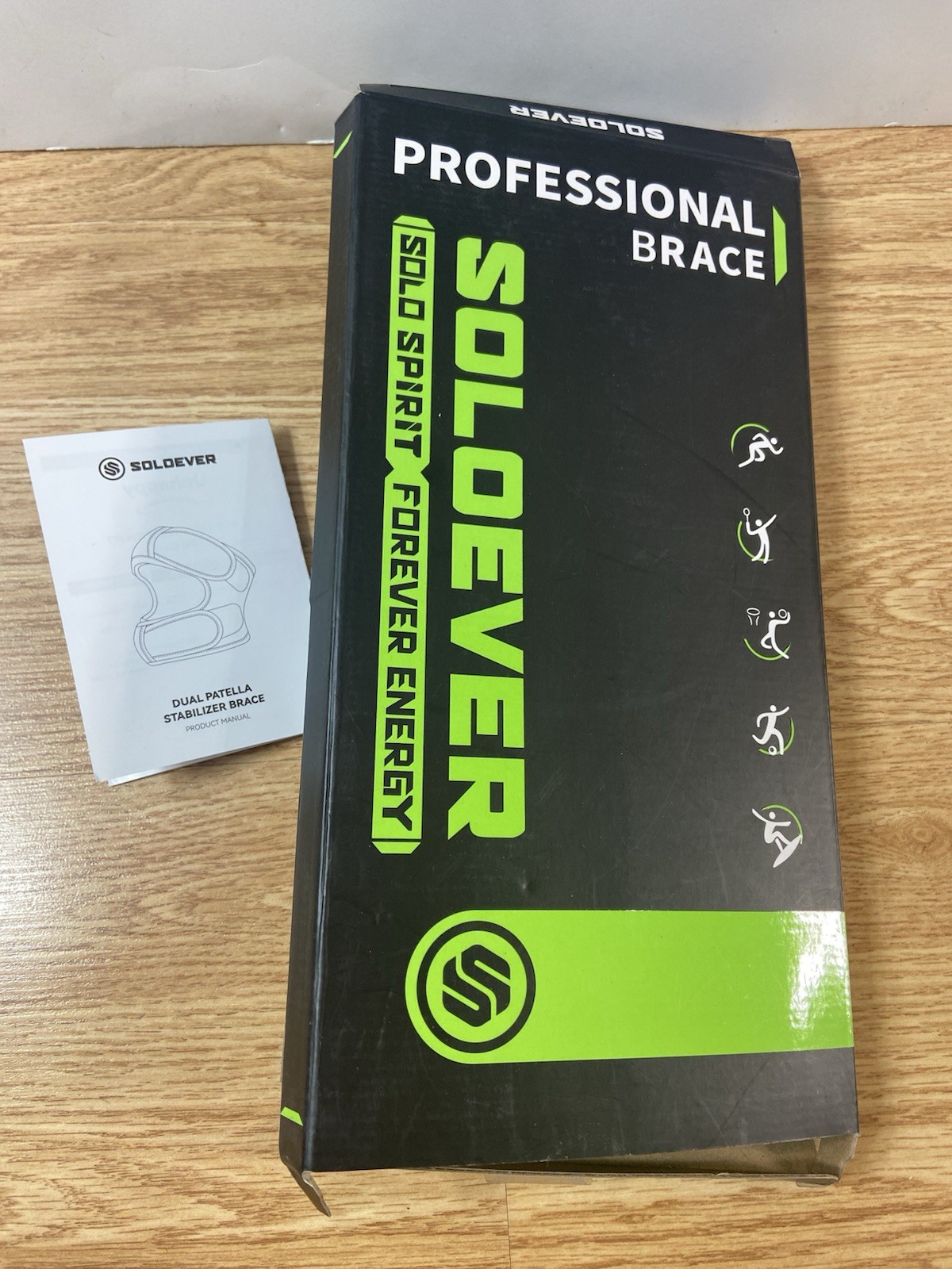 Soloever Dual Patella Stabilizer Knee Brace Size XL Professional Brace