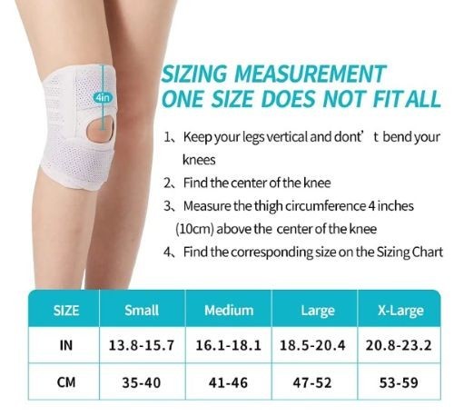 Bareform Knee Brace for Meniscus Support – Adjustable, Patella Stabilizer, Pain