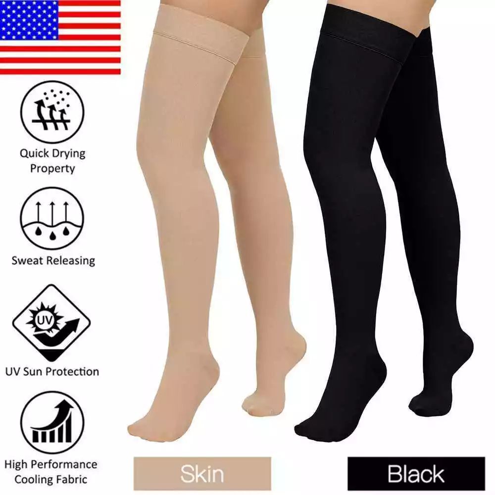 1x Thigh High Over the Knee Socks Extra Long Socks Medical Compression Stockings