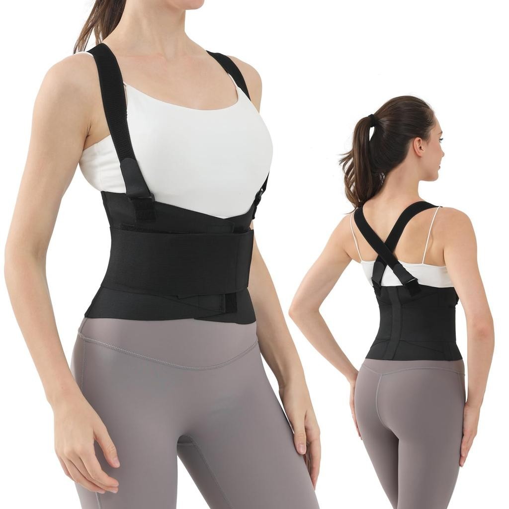 Adjustable Lower Back Brace Lumbar Support Waist Belt with Adjustable Straps US