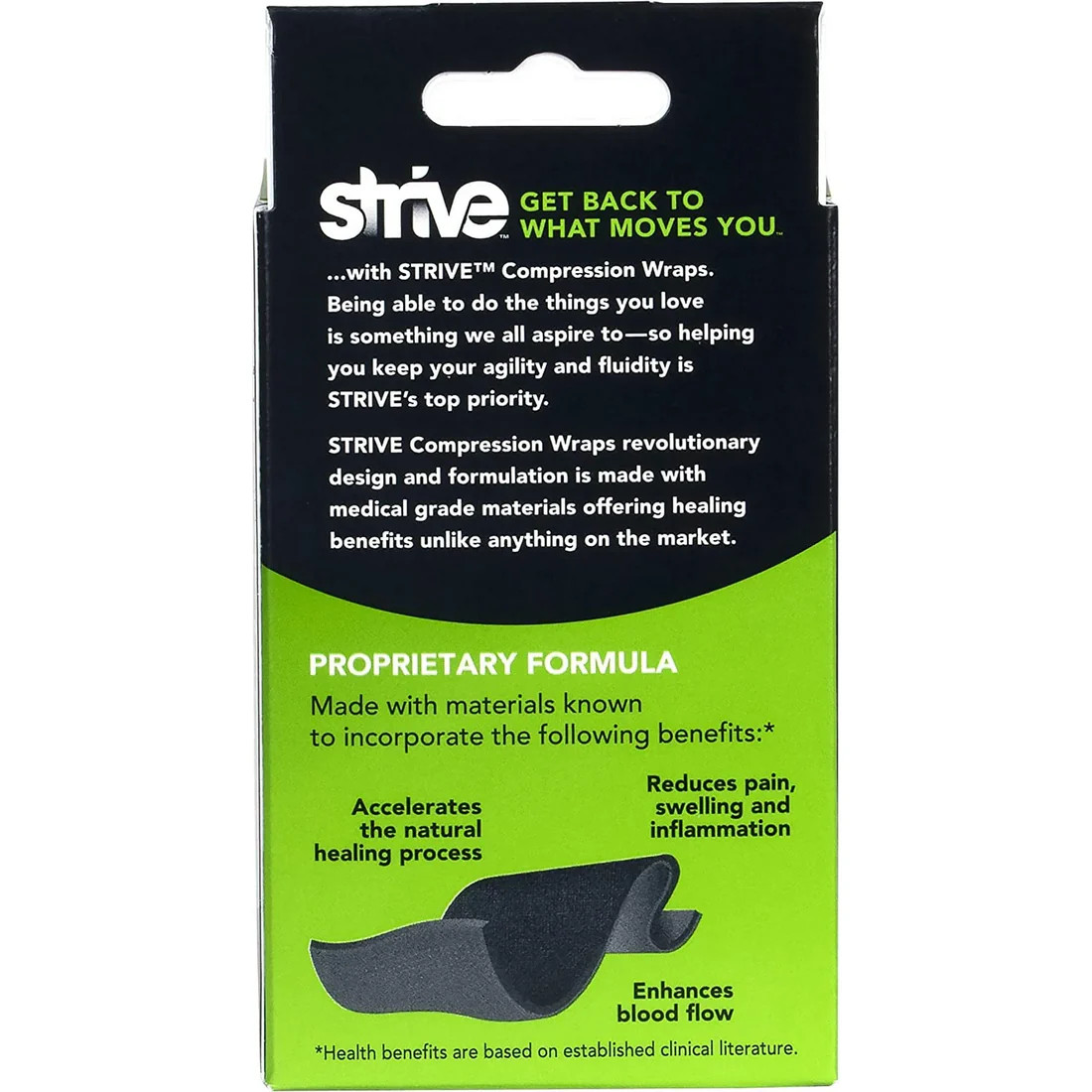 SM STRIVE Compression 4″x60″ Therapy Wrap Reduces Swelling