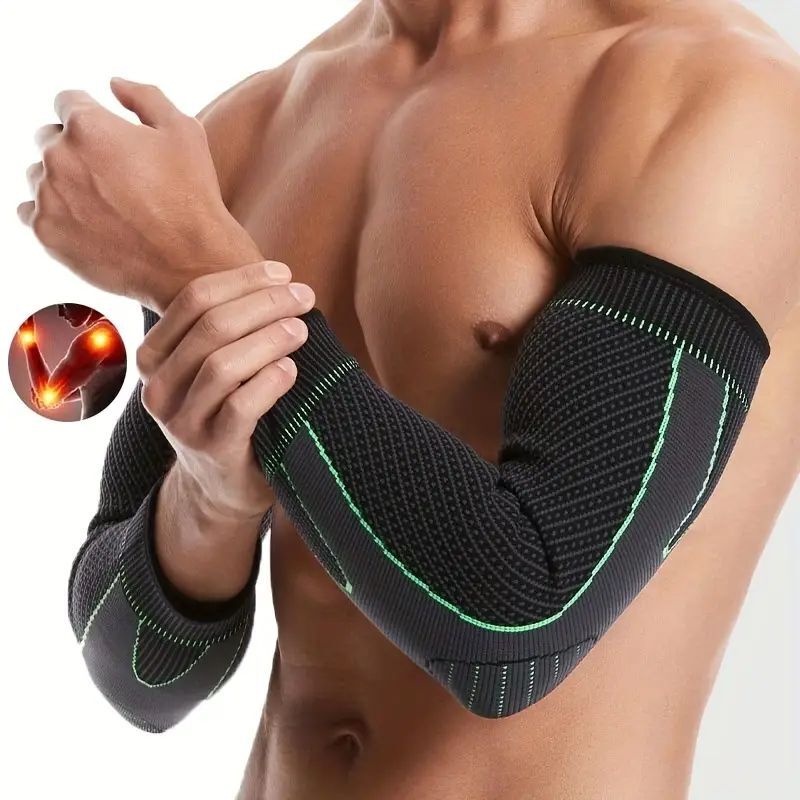 2 Pcs Elbow Brace Compression Support Sleeve Fit Arthritis Tendonitis Joint Pain