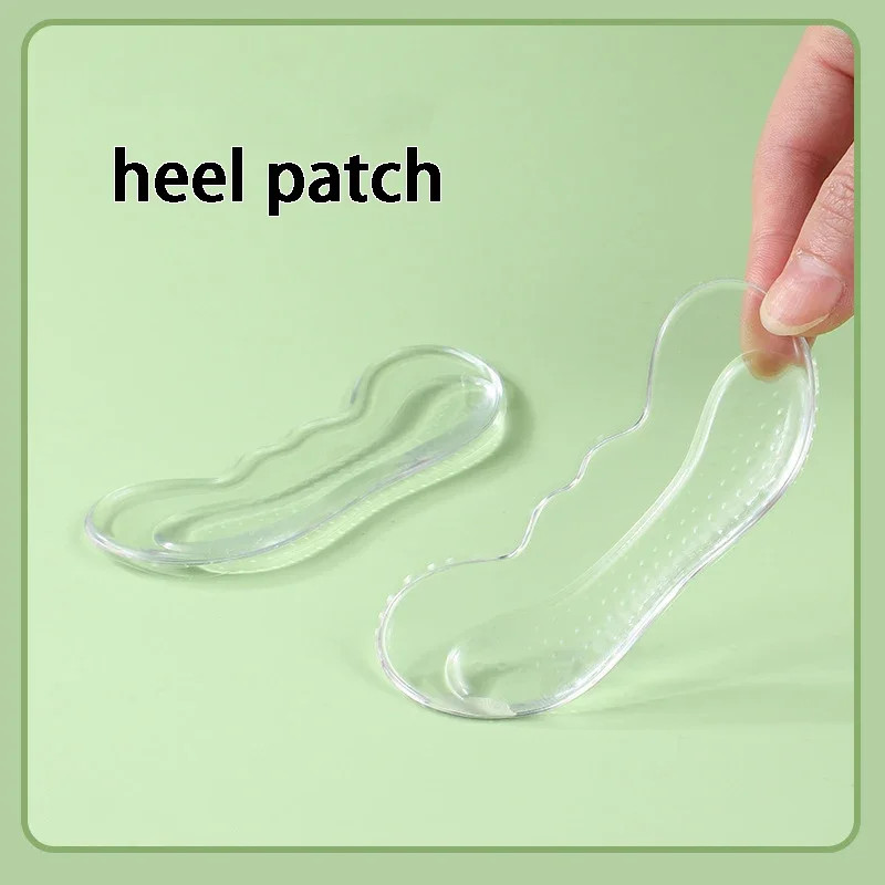 2pcs/4pcs Silicone Heel Pad Heel Sticker Heels Protector Adjust Size Adhesive No