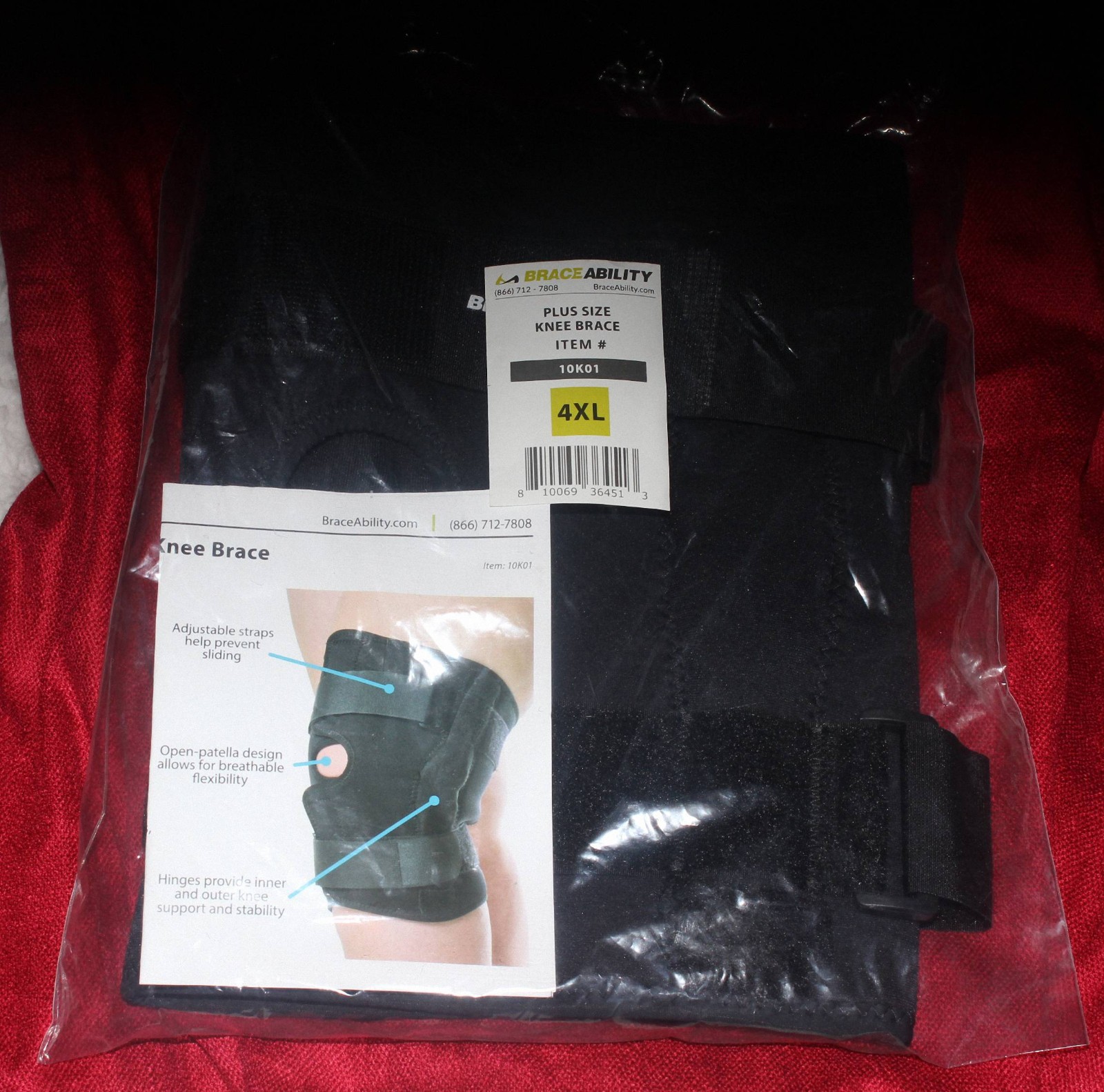 LOT ~ 2 BRACE ABILITY knee braces [4XL]