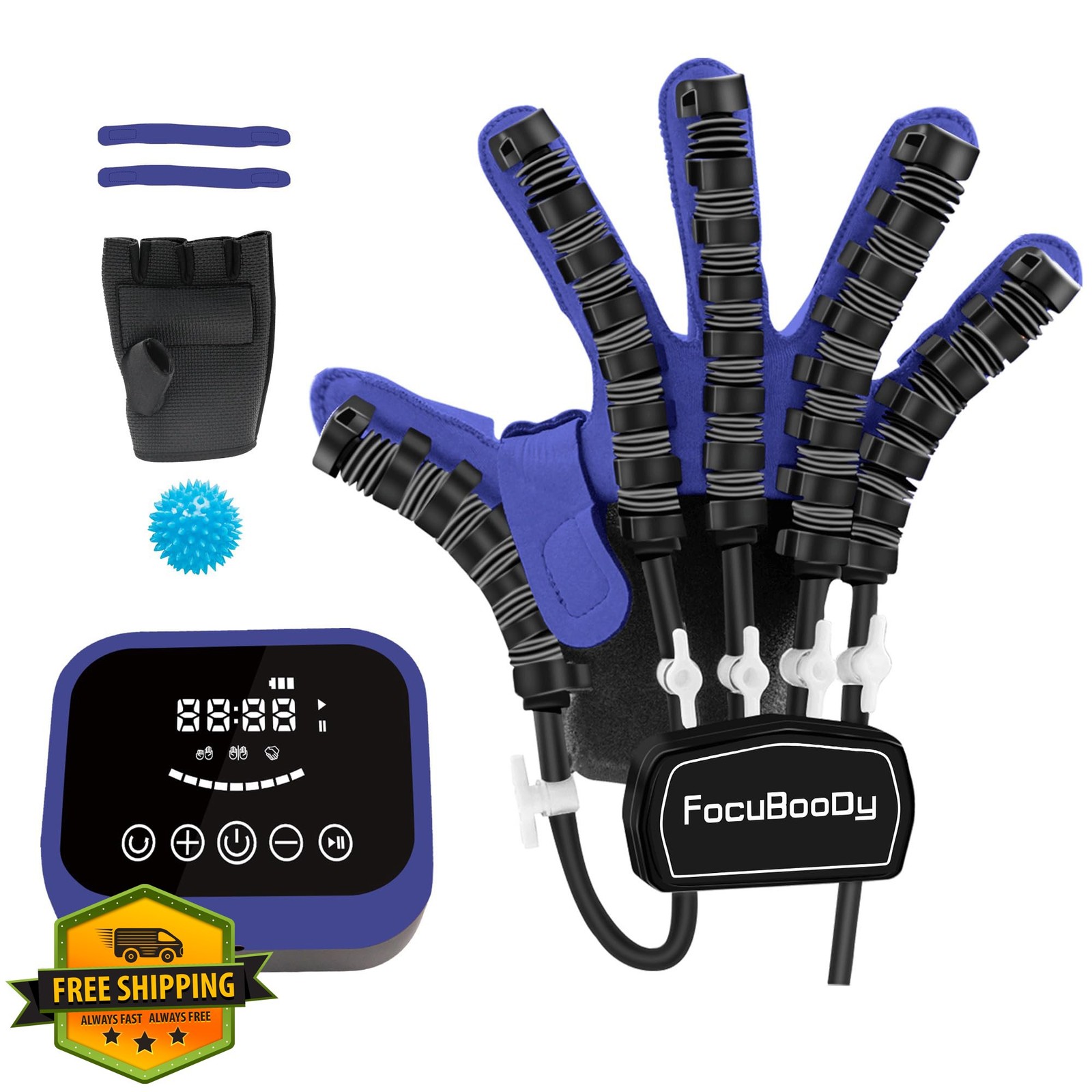 FocuBoody Blue Right Hand M Rehab Robot Glove