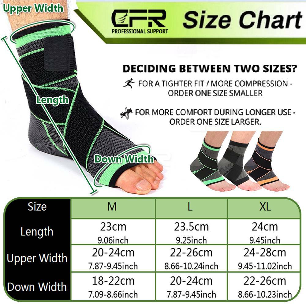 Ankle Support Compression Strap Foot Achilles Tendon Brace Sprain Sports Running