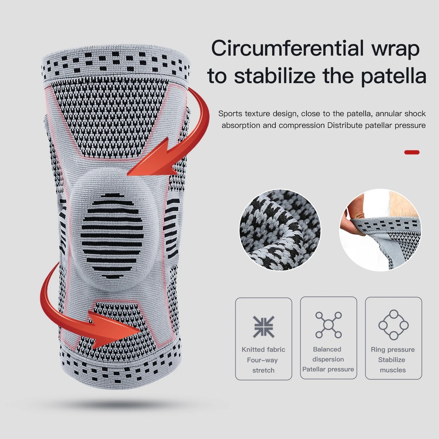 Orthopedic Knee Brace Support Patella Protector for Sports Joint Relief