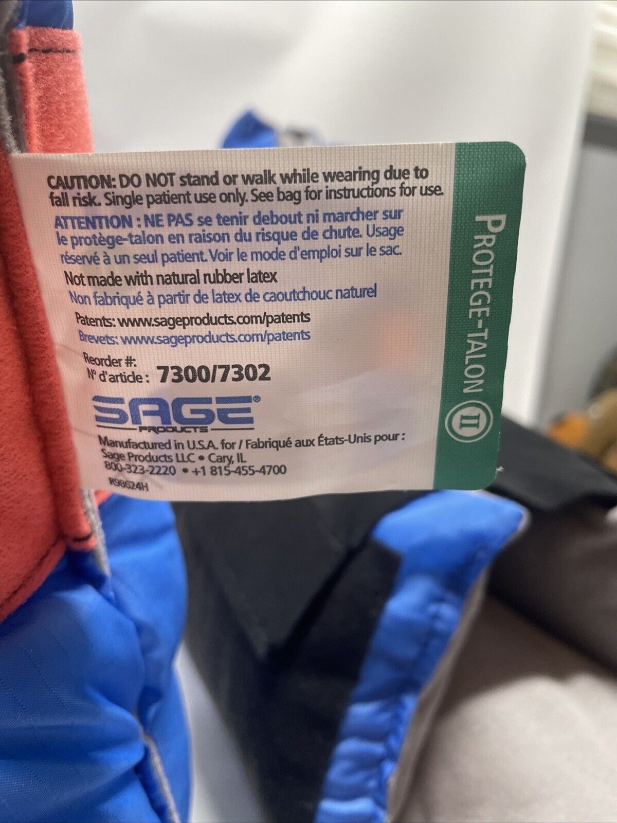 PREVALON Heel Protector II SAGE Products 7302 Made In USA 2