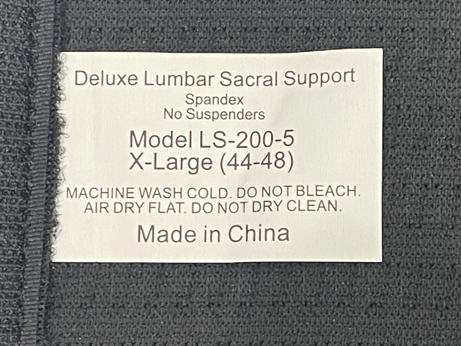 COMFORTLAND DELUXE LUMBAR SACRAL SUPPORT MOD LS-200-5 SZ XL NEVER USED *PLS READ