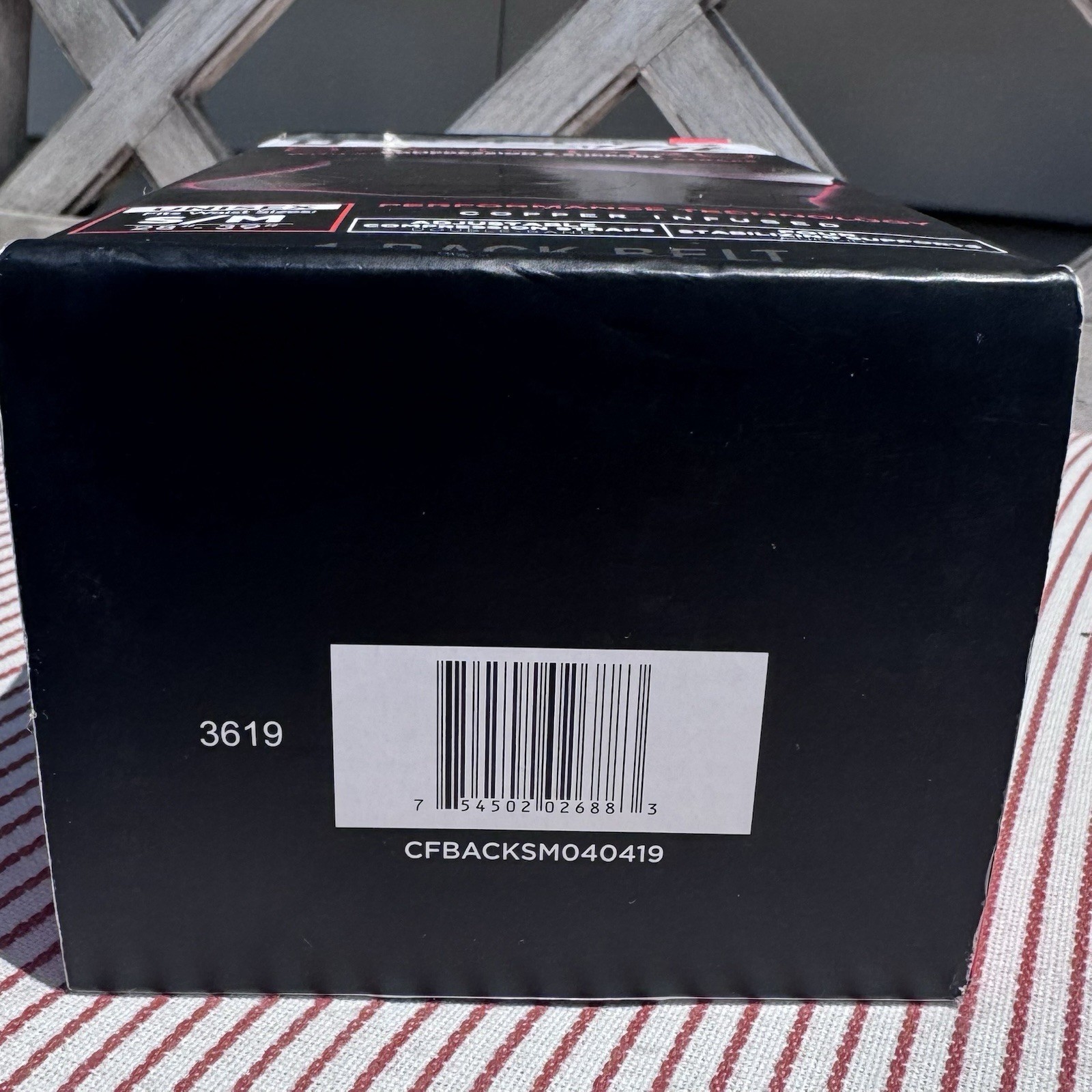 Copper Fit Back Pro Compression & Support Adjustable Straps S/M waist 28″- 39″