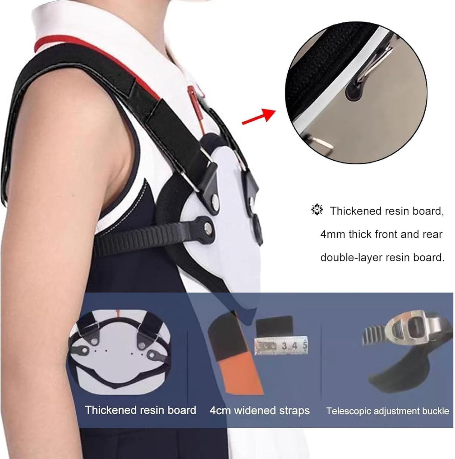 Adjustable Pigeon Chest Brace, Pigeon Chest Support, Thoracic Depression Brace