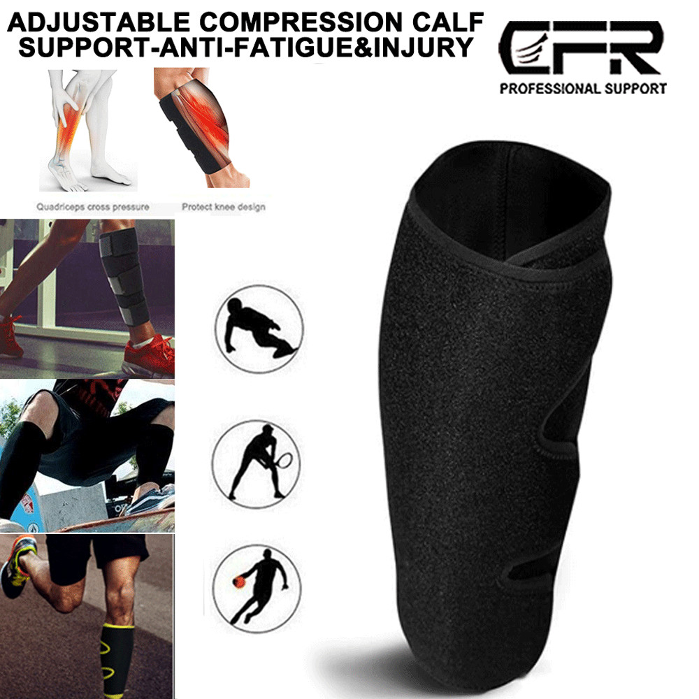 Calf Support Brace Adjustable Shin Splint Compression Calf Wrap Muscle Swelling