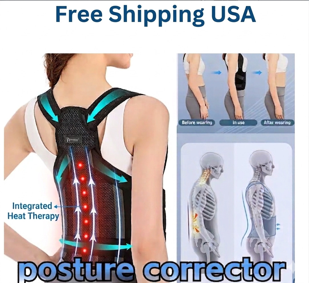 Back Brace Posture Corrector Women Men Shoulder Straightener Adjustable Support