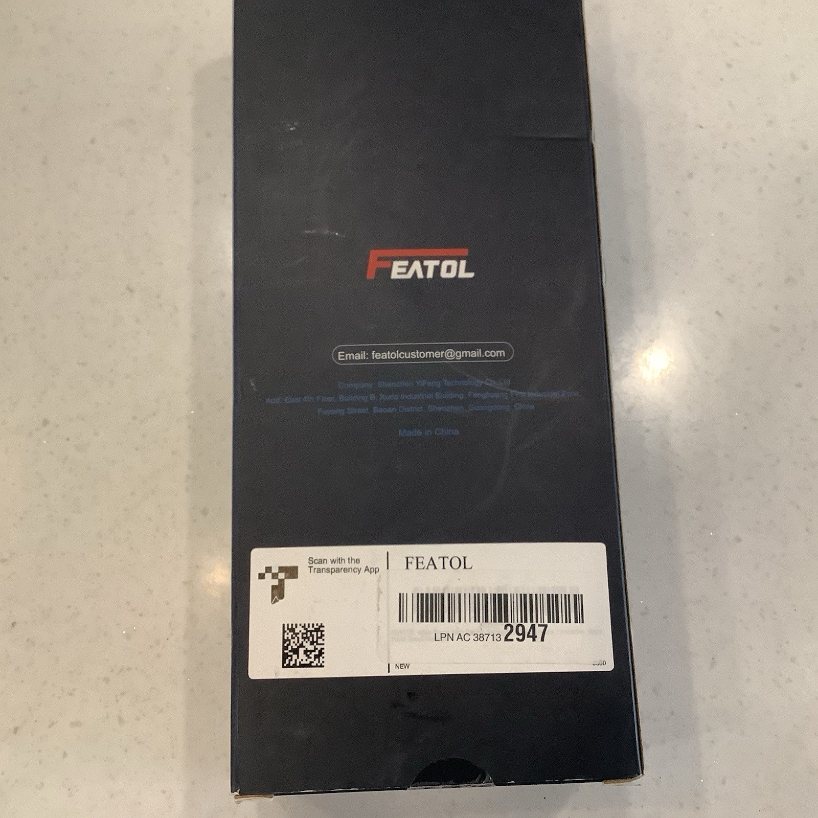 FEATOL Wrist And Thumb Brace Size S/M Right Hand Black