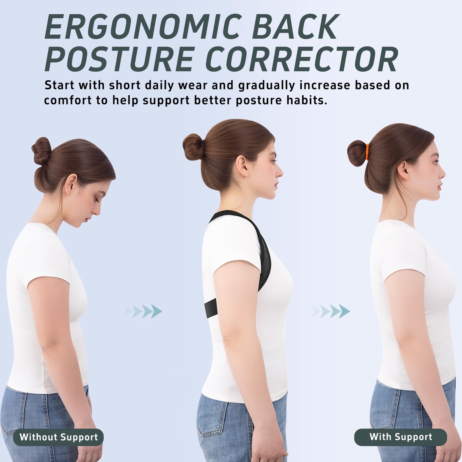 Posture Corrector for and Men Upper Back Brace Straightener Scoliosis Instant…