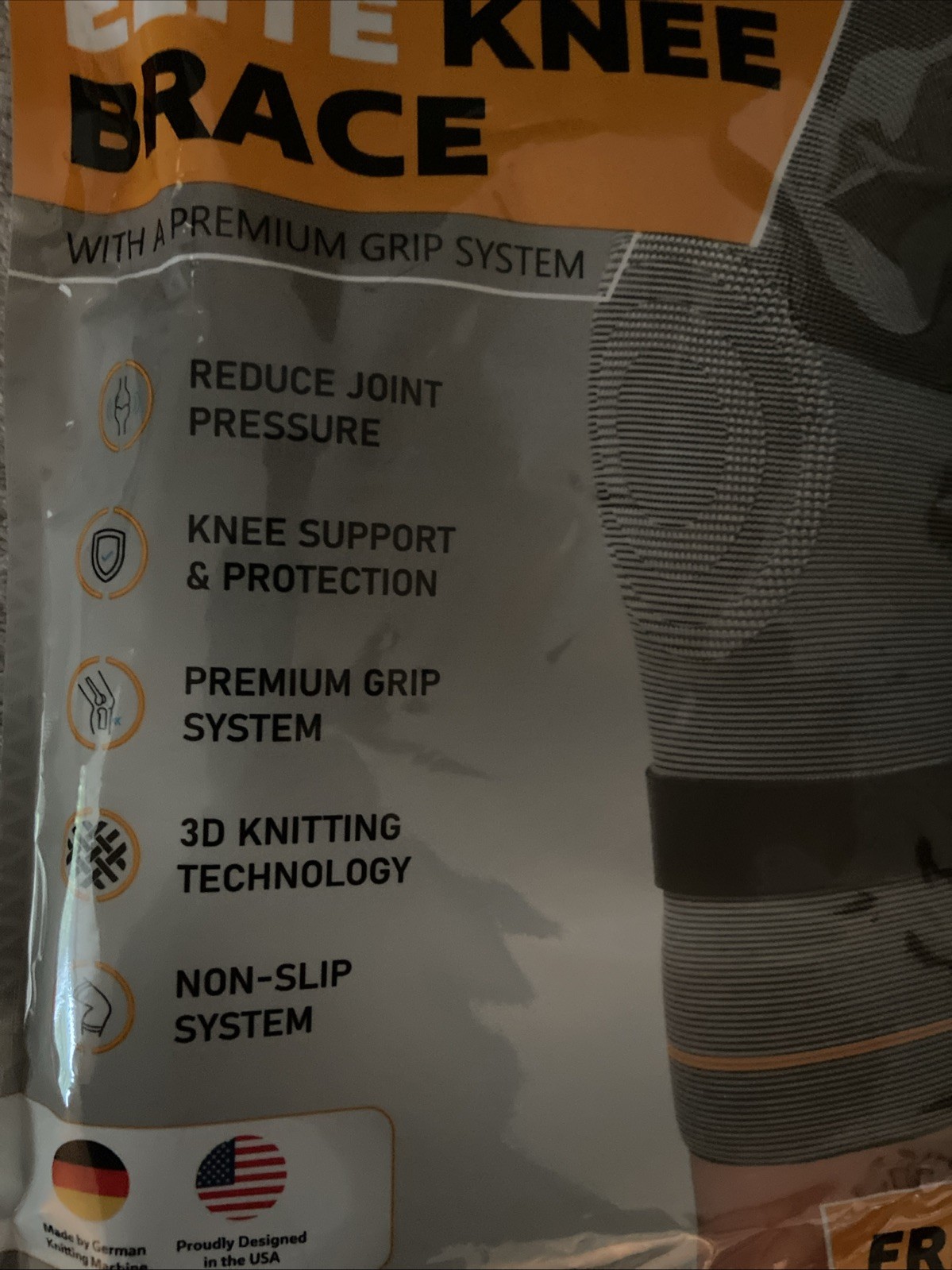 Bareflex Elite Knee Brace Pair UnisexPremium Compression Support Black Pain