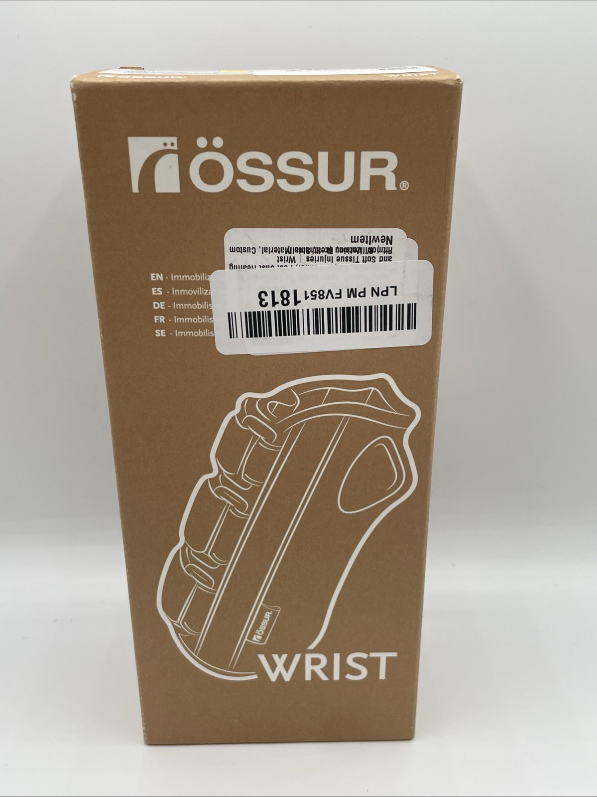Ossur Formfit 8″ Wrist Brace – Tendonitis, Carpal Tunnel – Small – Left Hand