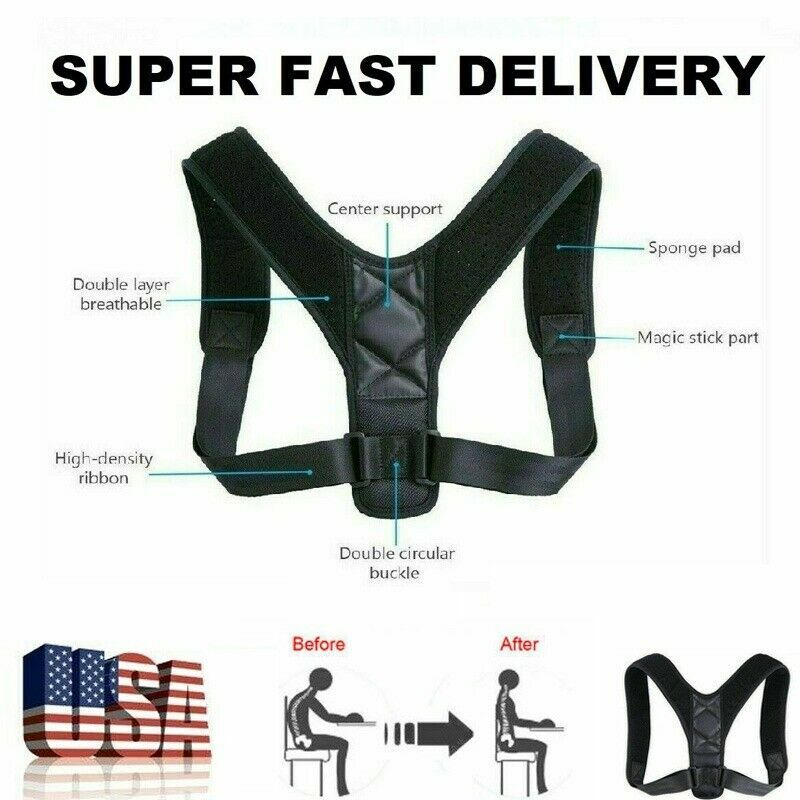 Neck and Shoulder Relax Posture Corrector Upper Back Support for TMJ Pain Relief
