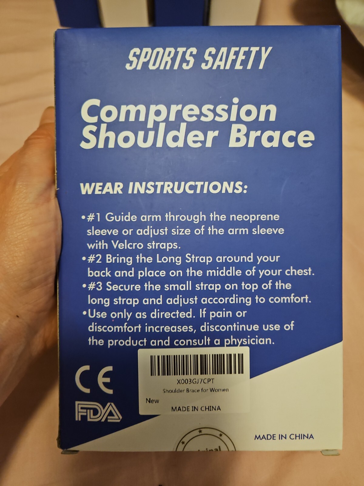 Sports Safety Compression Adjustable Breathable Shoulder Brace One Size Fits All