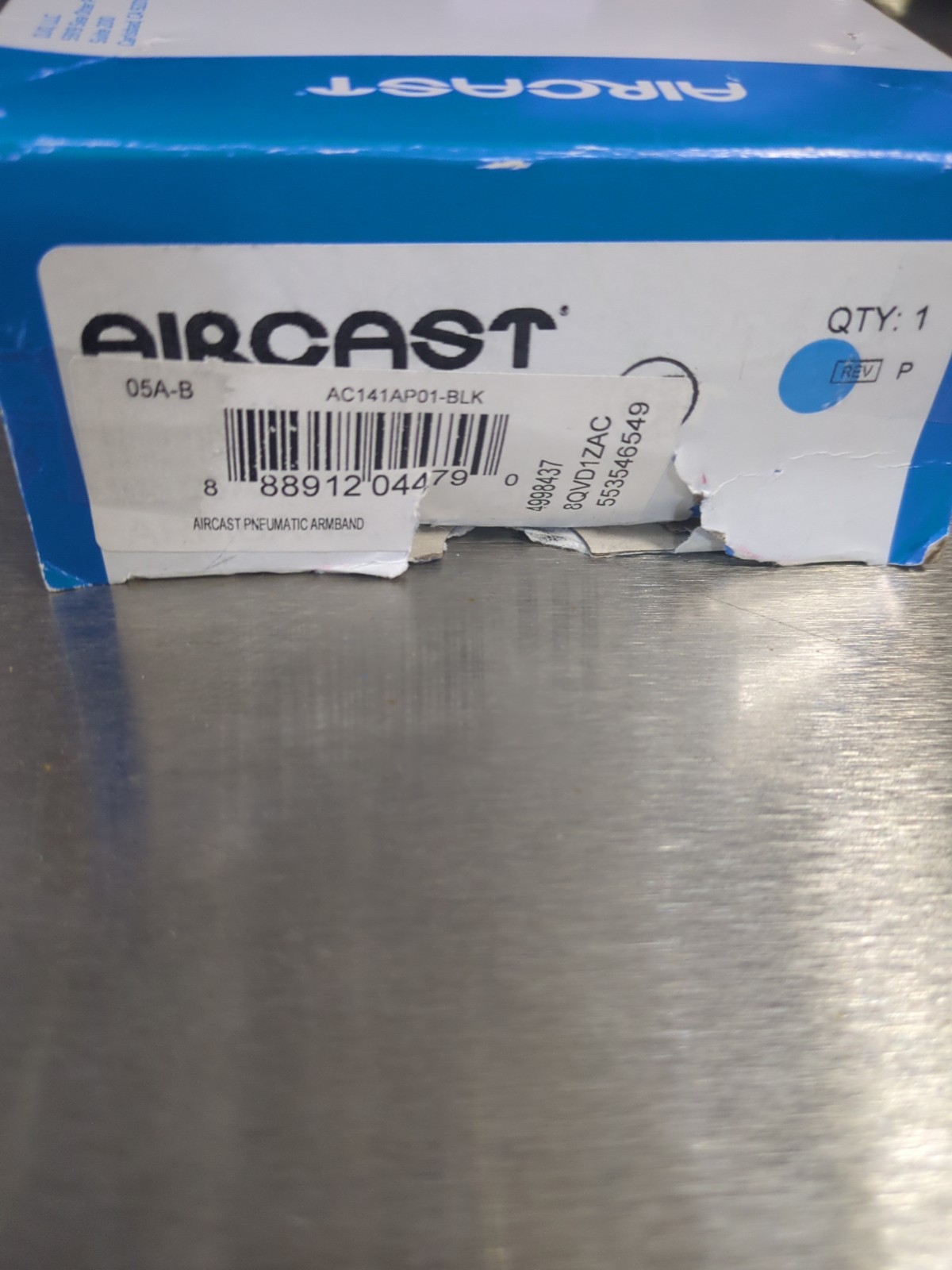 Aircast Pneumatic Armband Hook and Loop Closure Black One Size Fits Most #95