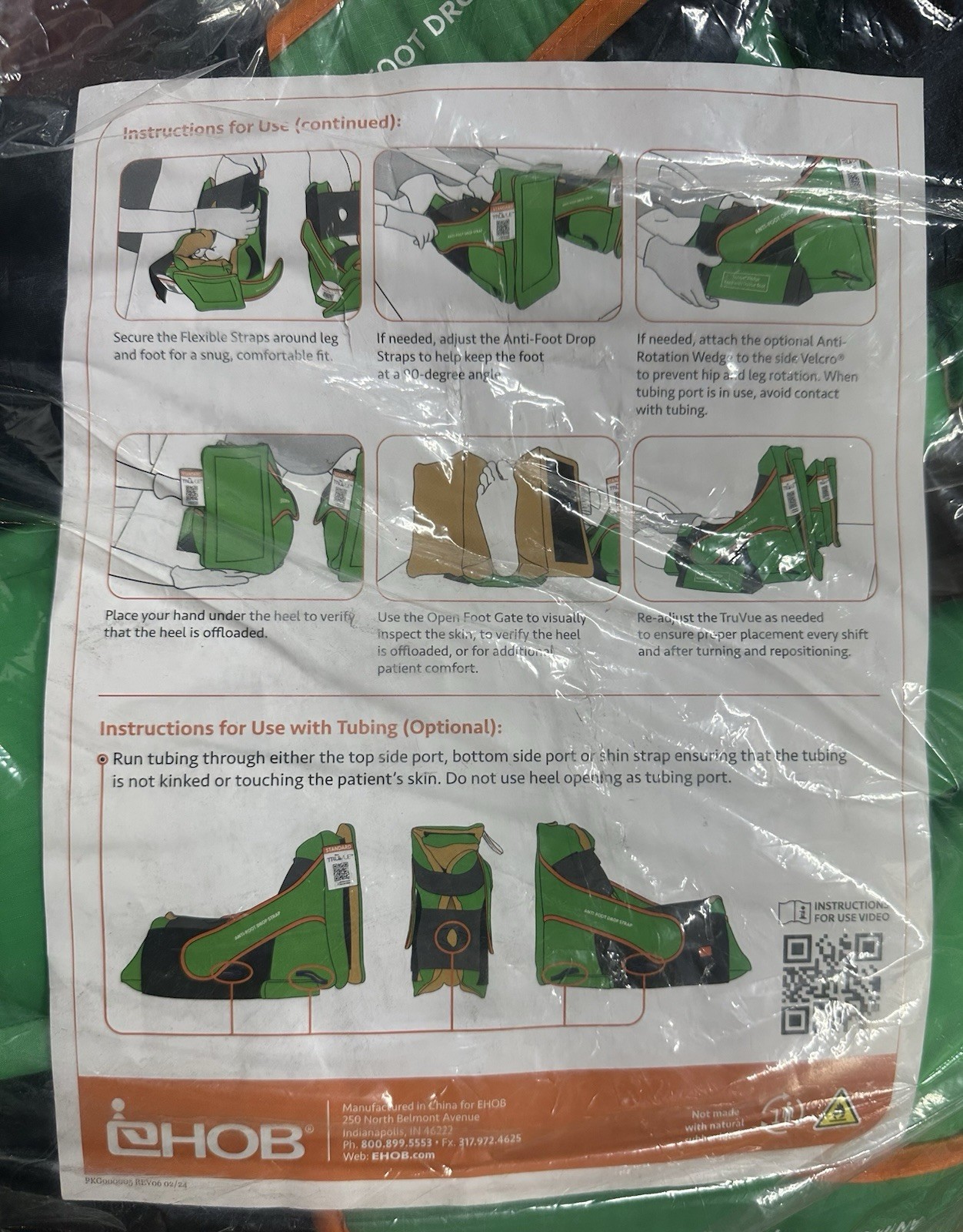 EHOB TruVue Standard Size Heel Protector Boot w/ Wedge TRUVUESW New