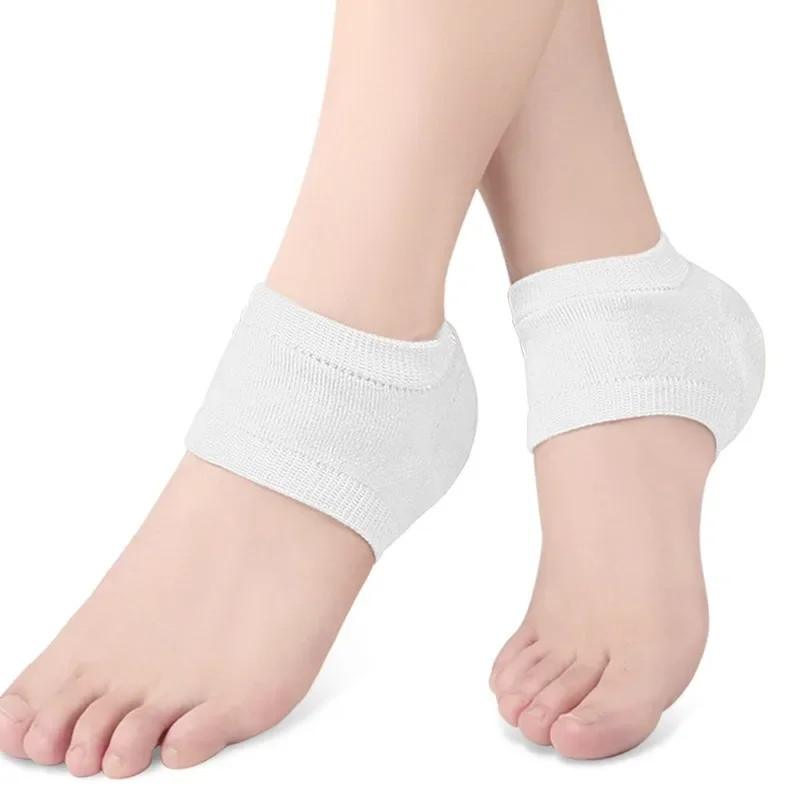 1 Pair Gel Heel Cover Protectors Heel Pads Heel Cups Cushion Foot Care Repair Sk