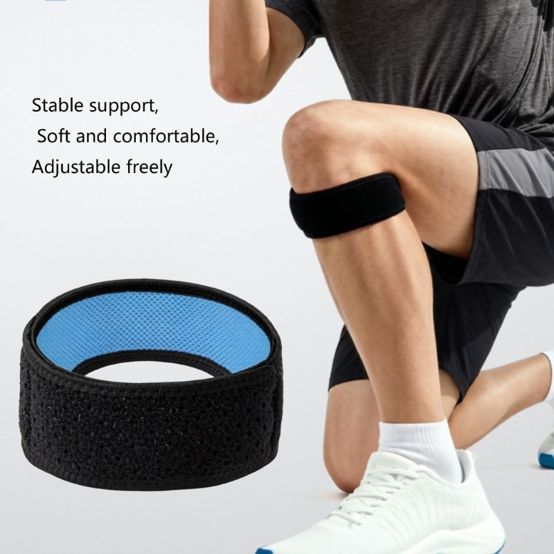 Shock Absorption Silicone Cushioned Patella Knee Brace for Soccer Basketball