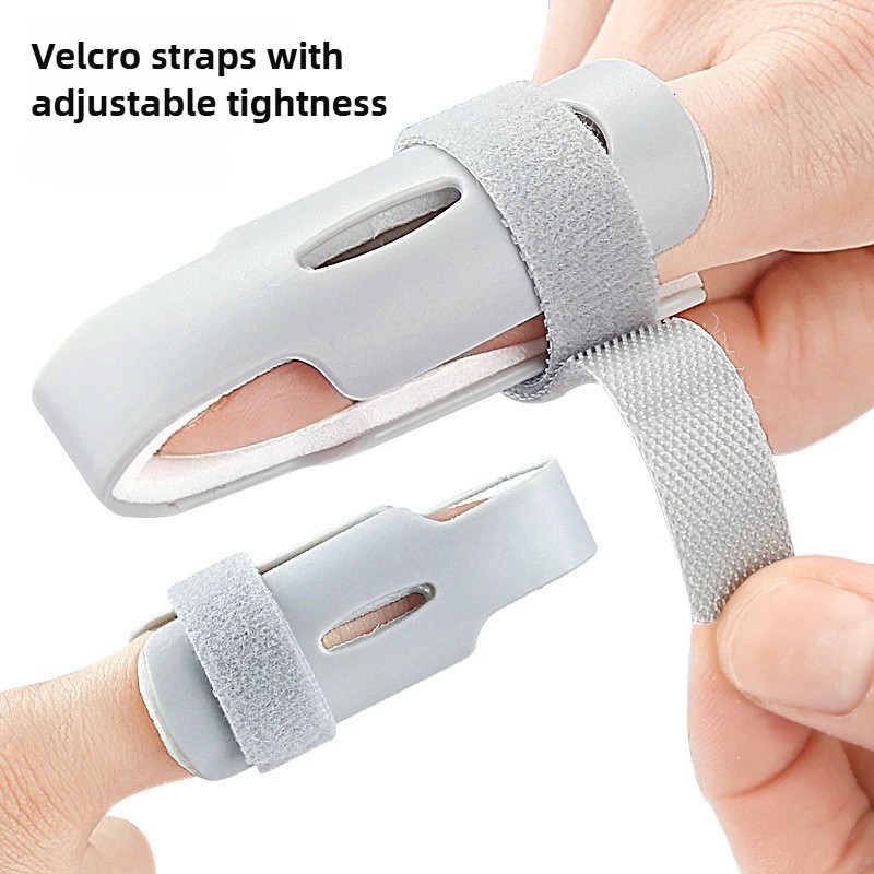 Finger Splint Support Brace Adjustable Immobilizer Sleeve for Injury Recovery
