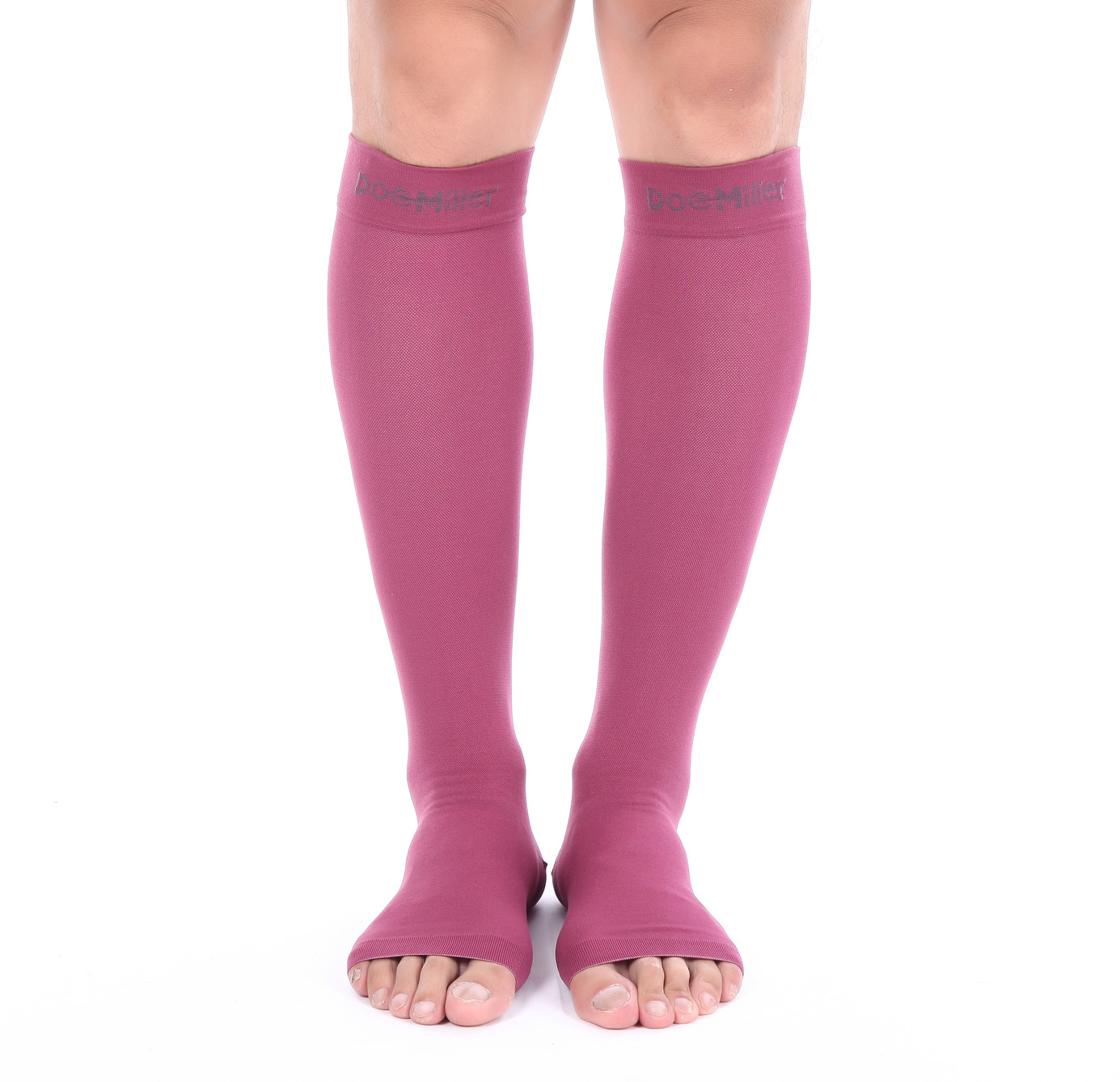 Doc Miller Open Toe Socks Compression Socks 20-30 mmHg Recovery Varicose Veins