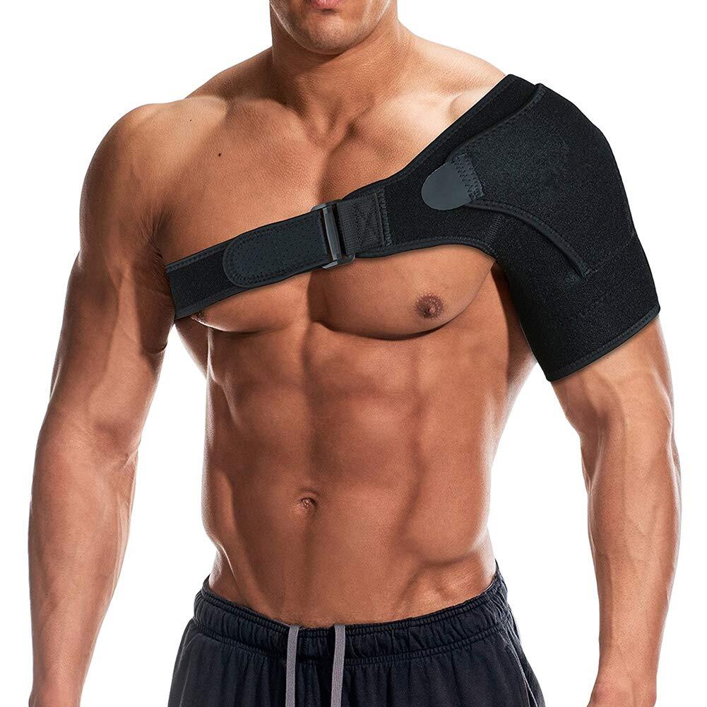 Shoulder Brace Rotator Cuff Support Relief Pain Adjustable Left & Right Belt Gym