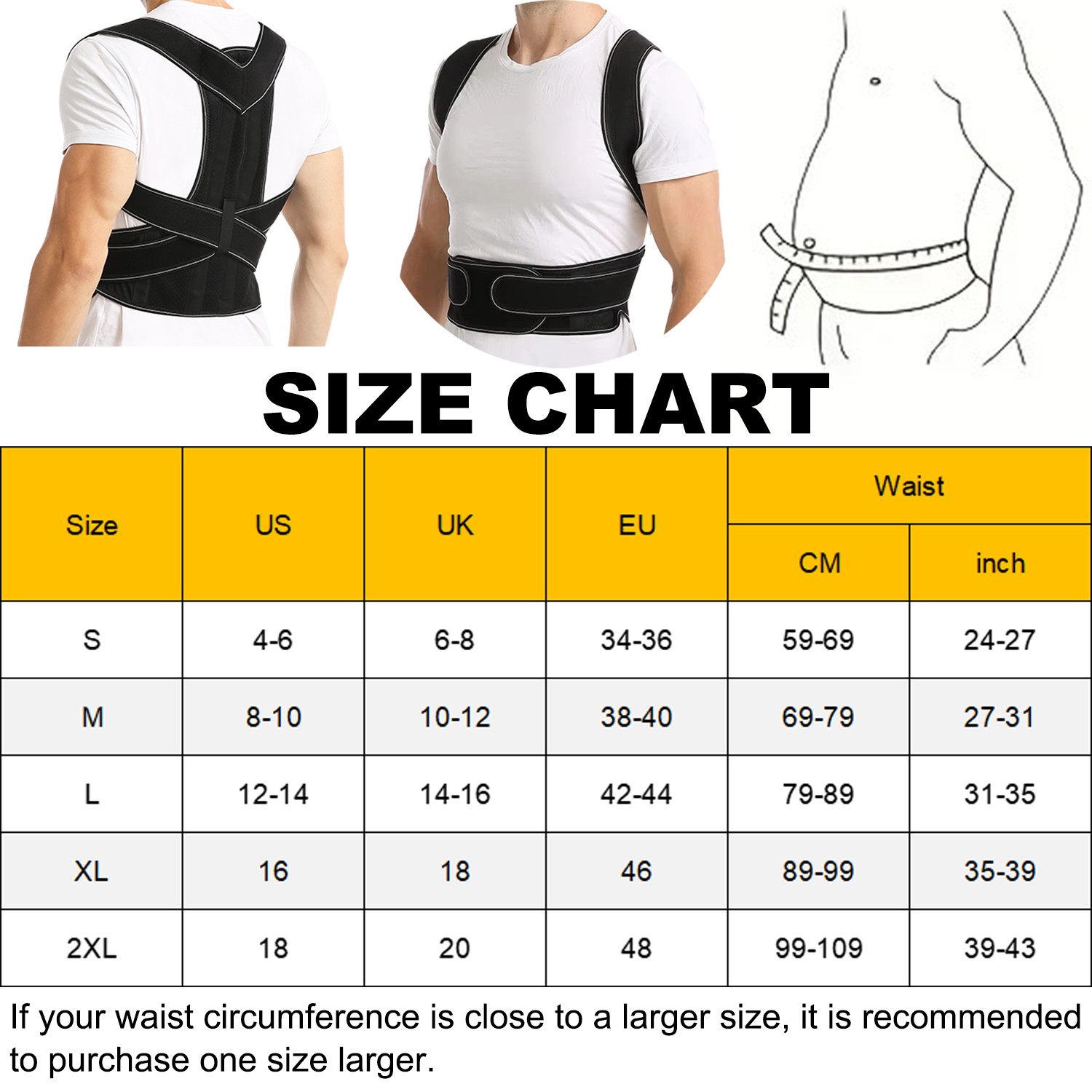 Adjustable Posture Corrector Low Back Support Shoulder Brace Belt Men & Women